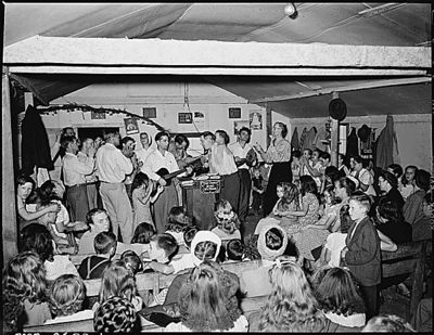 Services at the Pentecostal Church of God.  Lejunior, Harlan County, KY. 9/15/46