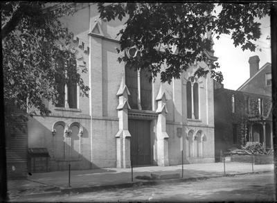 Hill Street Methodist Church; exterior                          Hill St // Methodist // Church // Hill St. Church handwritten on envelope