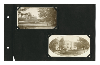 (2) photographic prints: Mathews Building; Experiment Station