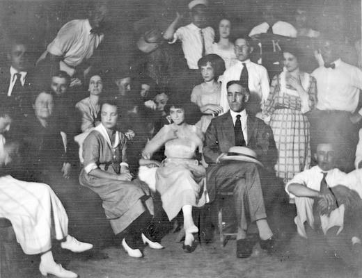 Kappa Sigma, camp, Chicago, Illinois, summer 1920, President McVey front, center