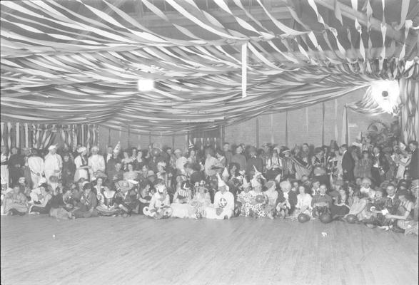 Barker Hall / Buell Armory, old gymnasium, Halloween party