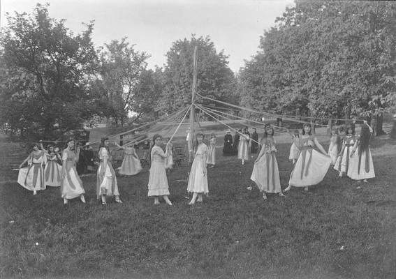 May Day, may pole dance