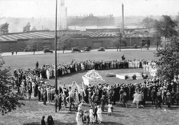 May Day, before may pole dance, 1924