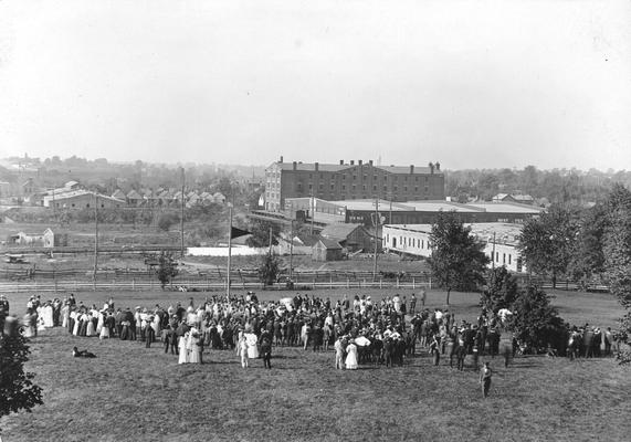 Flag Rush, competition between freshmen and sophomore classes during Commencement festivities, 1909