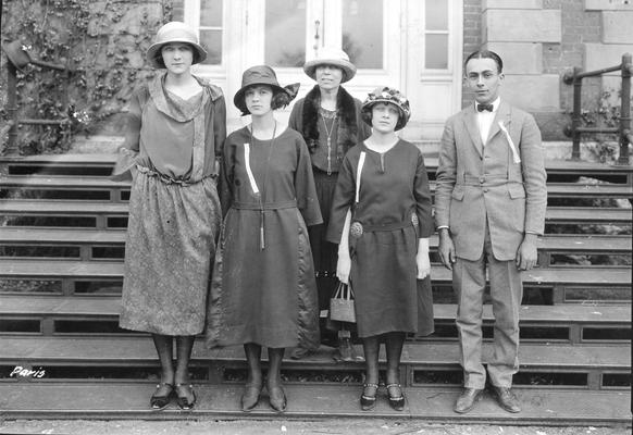 Paris High School students and coach