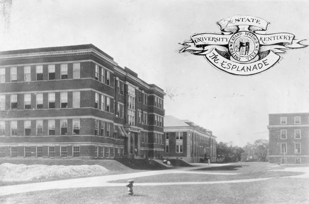 Pence Hall, Kastle Hall and McVey Hall on the esplanade