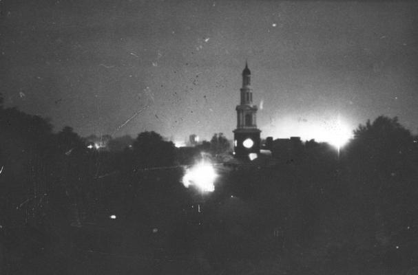 Memorial Hall at night, 1939 