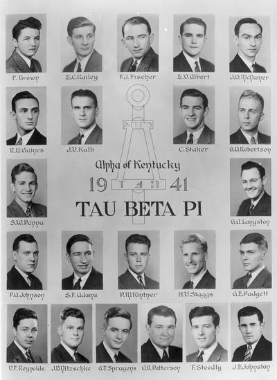 Tau Beta Pi, 1941