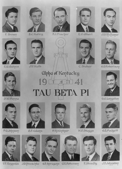 Tau Beta Pi, 1941