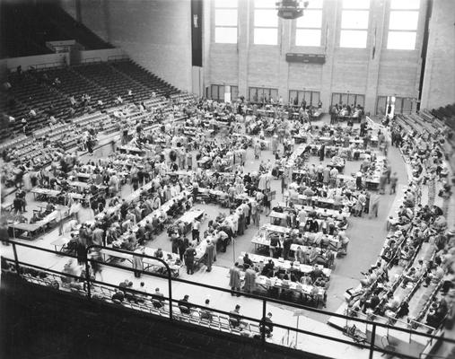 Class Registration, Memorial Colisium, 1952