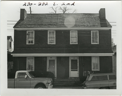 230 East 2nd [Second] street. Thomas Brady house built in 1838