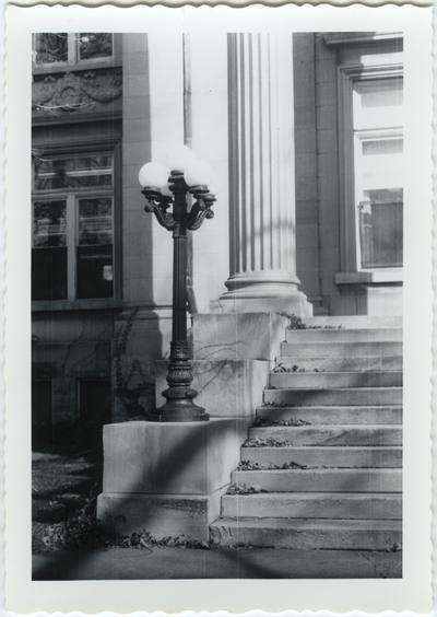 251West 2nd [Second] street. Lexington Public Library Central Branch, built in 1906 due to a gift from the Andrew Carnegie Foundation. Currently the Carnegie Center for Literacy and Learning; steps view from street