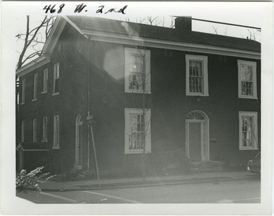 468 West 2nd [Second] street. Built for William R. Davis in 1846