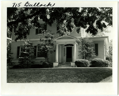 715 Bullock. Built for James Masterson in 1790