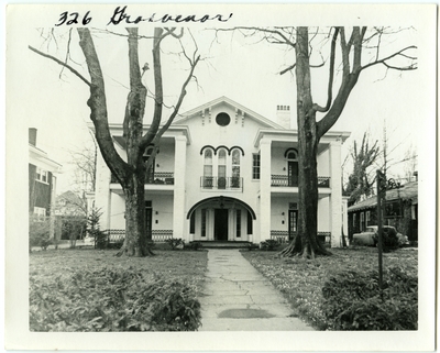 326 Grosvenor. Built using designs by Benjamin H. Latrobe by Asa Williams for John Pope in 1811