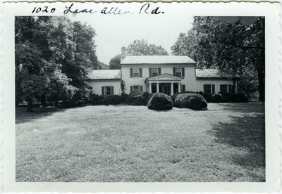 1020 Lane Allen. Built in the 1840s for Richard Allen