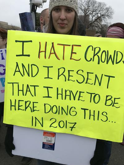 Women's March in Washington, D.C., photographs taken by Eric Rickert