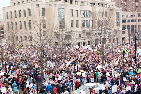 Women's March in Lexington, Kentucky, photographs taken by Emily Moseley