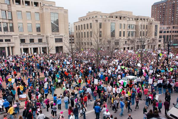 Women's March in Lexington, Kentucky, photographs taken by Emily Moseley