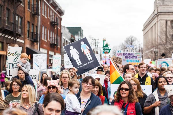 Women's March in Lexington, Kentucky, photographs taken by Emily Moseley