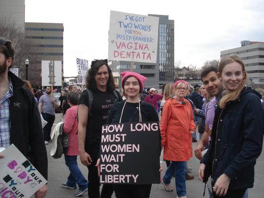 Women's March in Lexington, Kentucky, photographs taken by Diane Arnson Svarlien