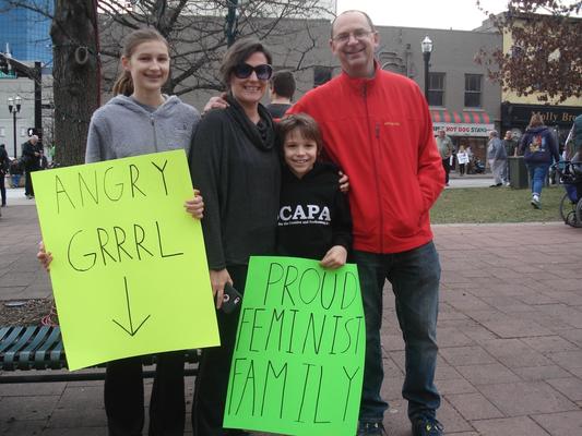 Women's March in Lexington, Kentucky, photographs taken by Diane Arnson Svarlien