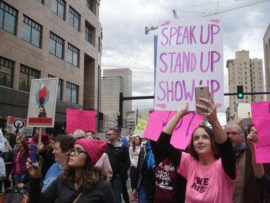 Women's March in Lexington, Kentucky, photographs taken by Diane Arnson Svarlien