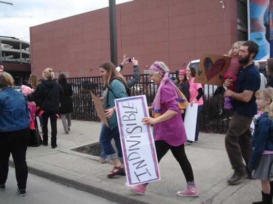 Women's March in Lexington, Kentucky, photographs taken by Diane Arnson Svarlien