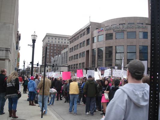 Women's March in Lexington, Kentucky, photographs taken by Diane Arnson Svarlien