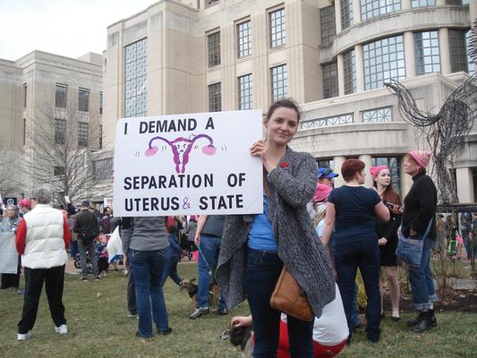 Women's March in Lexington, Kentucky, photographs taken by Diane Arnson Svarlien