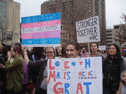 Women's March in Lexington, Kentucky, photographs taken by Diane Arnson Svarlien