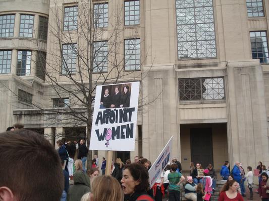 Women's March in Lexington, Kentucky, photographs taken by Diane Arnson Svarlien