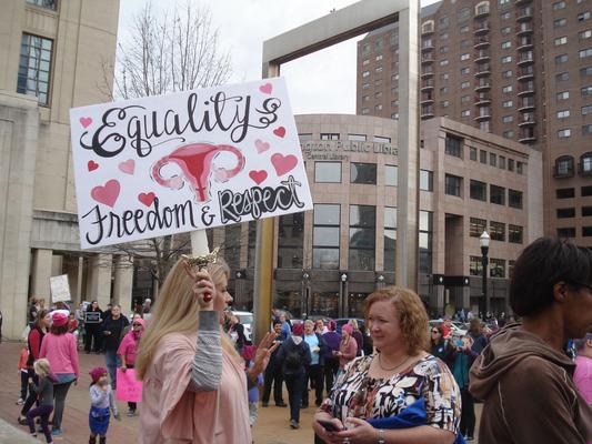 Women's March in Lexington, Kentucky, photographs taken by Diane Arnson Svarlien