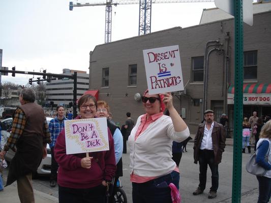 Women's March in Lexington, Kentucky, photographs taken by Diane Arnson Svarlien