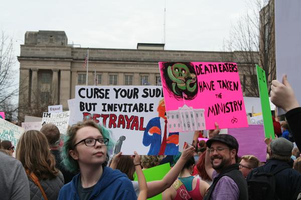 Women's March in Lexington, Kentucky, photographs taken by Tracy Oberc