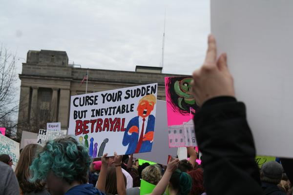 Women's March in Lexington, Kentucky, photographs taken by Tracy Oberc