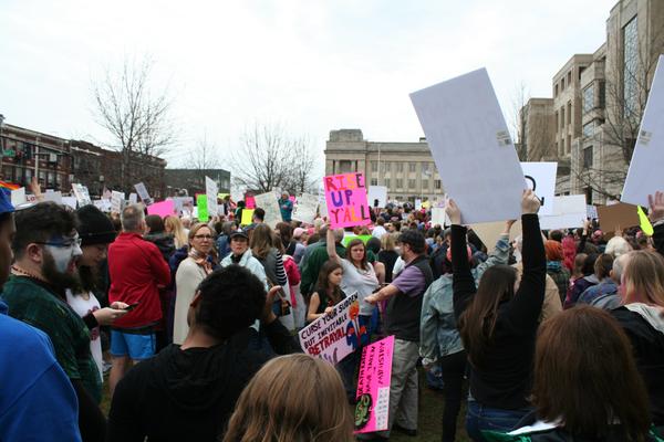 Women's March in Lexington, Kentucky, photographs taken by Tracy Oberc