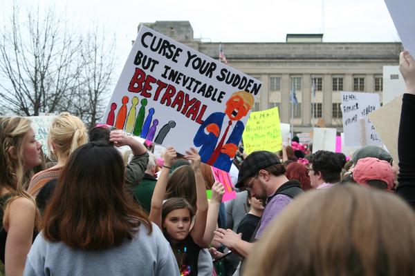 Women's March in Lexington, Kentucky, photographs taken by Tracy Oberc