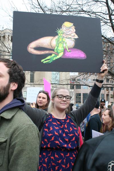 Women's March in Lexington, Kentucky, photographs taken by Tracy Oberc