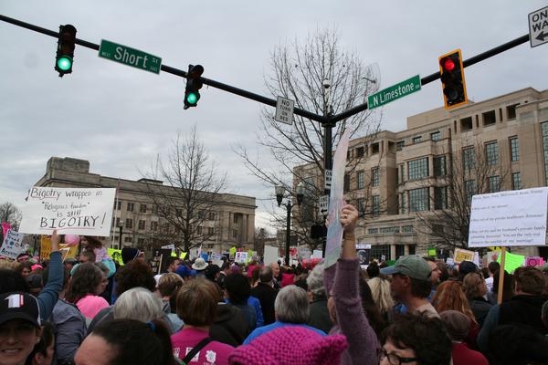 Women's March in Lexington, Kentucky, photographs taken by Tracy Oberc