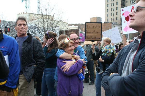 Women's March in Lexington, Kentucky, photographs taken by Tracy Oberc