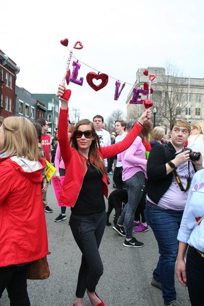 Women's March in Lexington, Kentucky, photographs taken by Tracy Oberc