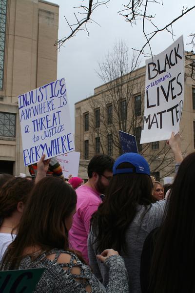 Women's March in Lexington, Kentucky, photographs taken by Tracy Oberc