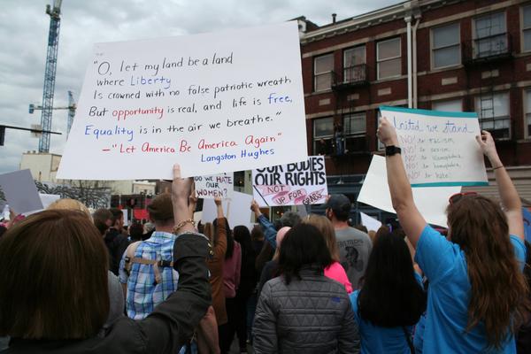 Women's March in Lexington, Kentucky, photographs taken by Tracy Oberc