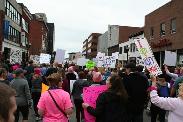 Women's March in Lexington, Kentucky, photographs taken by Tracy Oberc