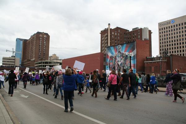 Women's March in Lexington, Kentucky, photographs taken by Tracy Oberc