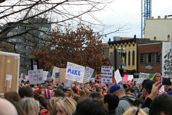 Women's March in Lexington, Kentucky, photographs taken by Tracy Oberc