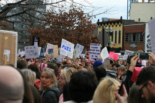 Women's March in Lexington, Kentucky, photographs taken by Tracy Oberc