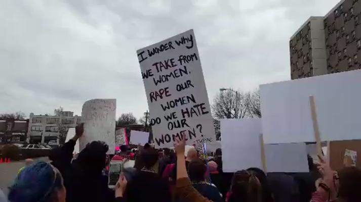 Women's March in Lexington, Kentucky, photographs taken by Tracy Oberc