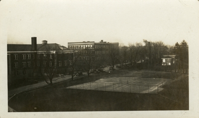 Universal Service Photograph, University of Kentucky Tennis Court opposite Kastle Hall / Pence Hall